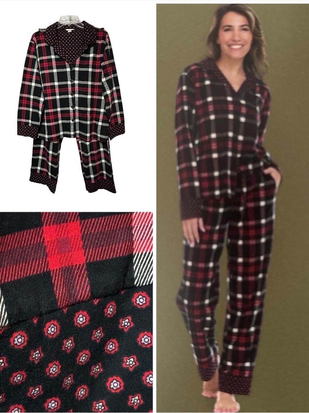 Vera Bradley NWOT Plaid pajamas
